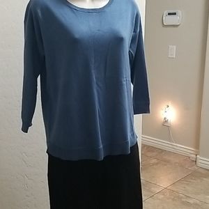 Cable & Gauge Cardigan Blue